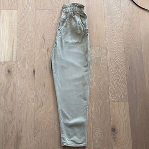 H&M Tan High-Waisted Pants